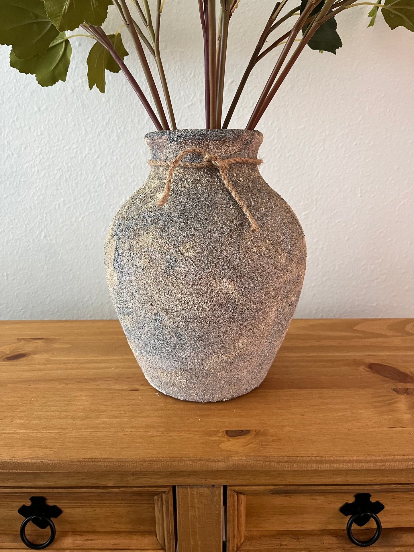Mia Aged Stone Vase
