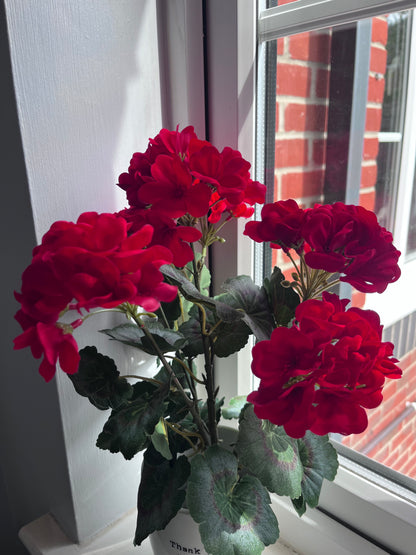 Thank You Pot and Faux Geranium