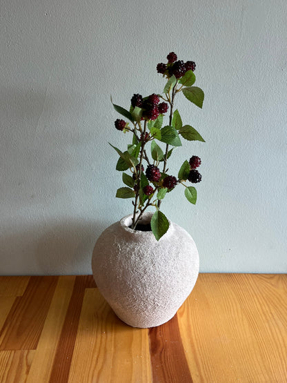 Blackberry faux foliage stem