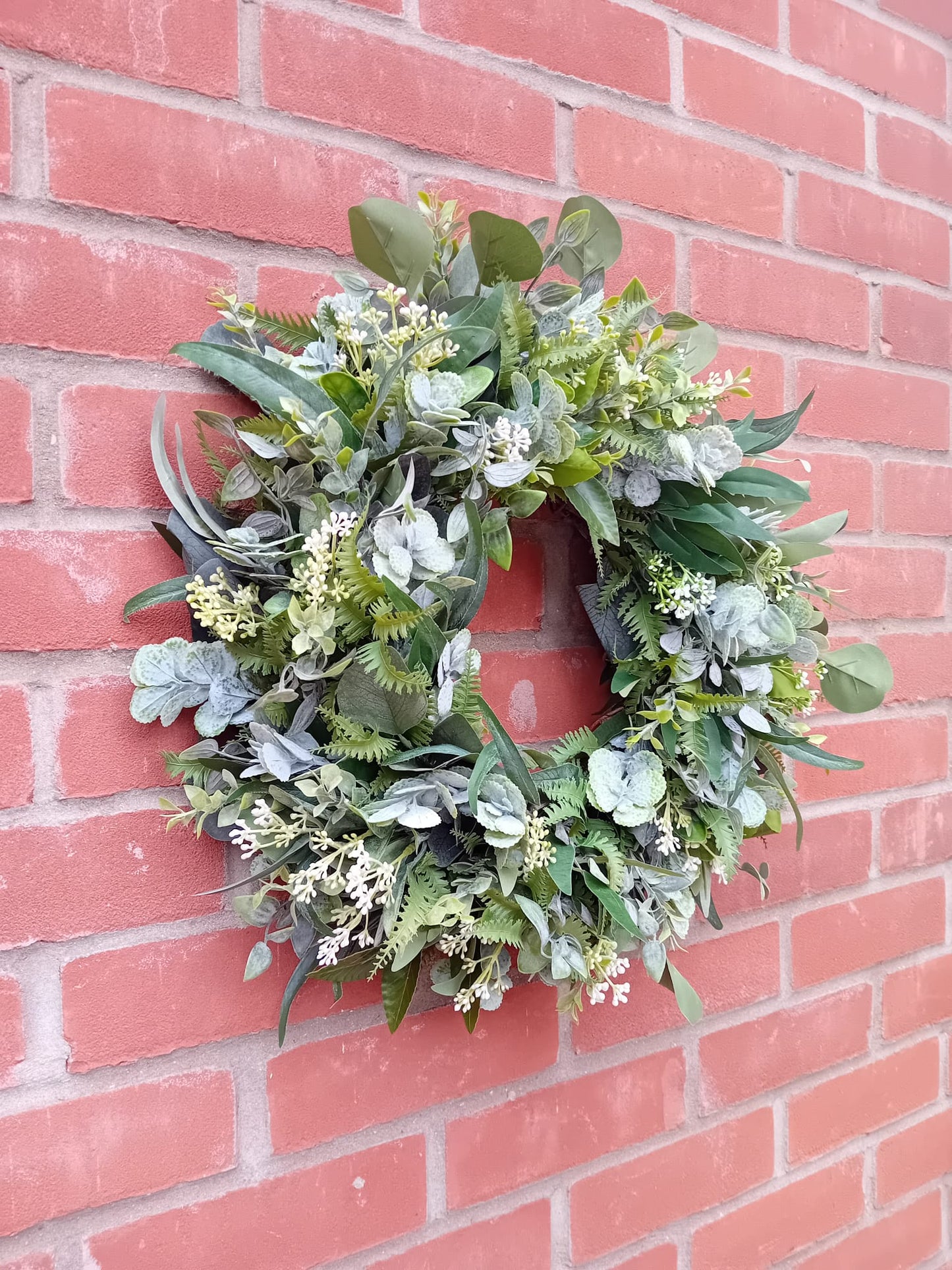 Wild Fern and Eucalyptus Wreath