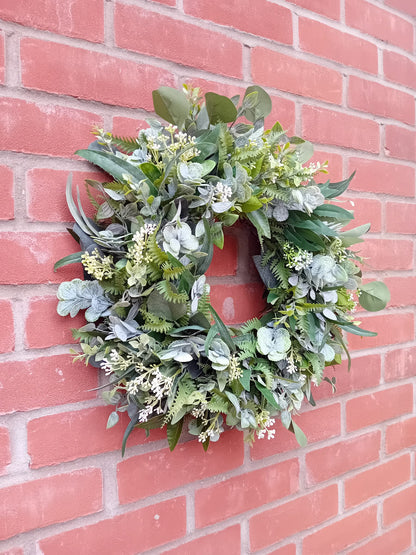 Wild Fern and Eucalyptus Wreath