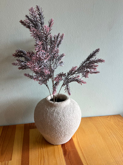 Vintage Pink Raven leaf spray