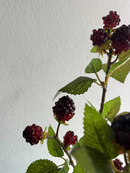 Blackberry faux foliage stem