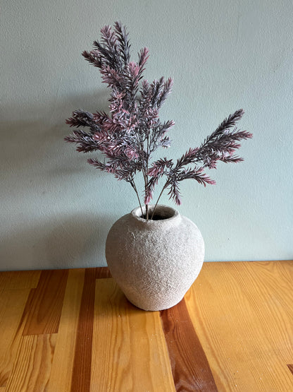 Vintage Pink Raven leaf spray