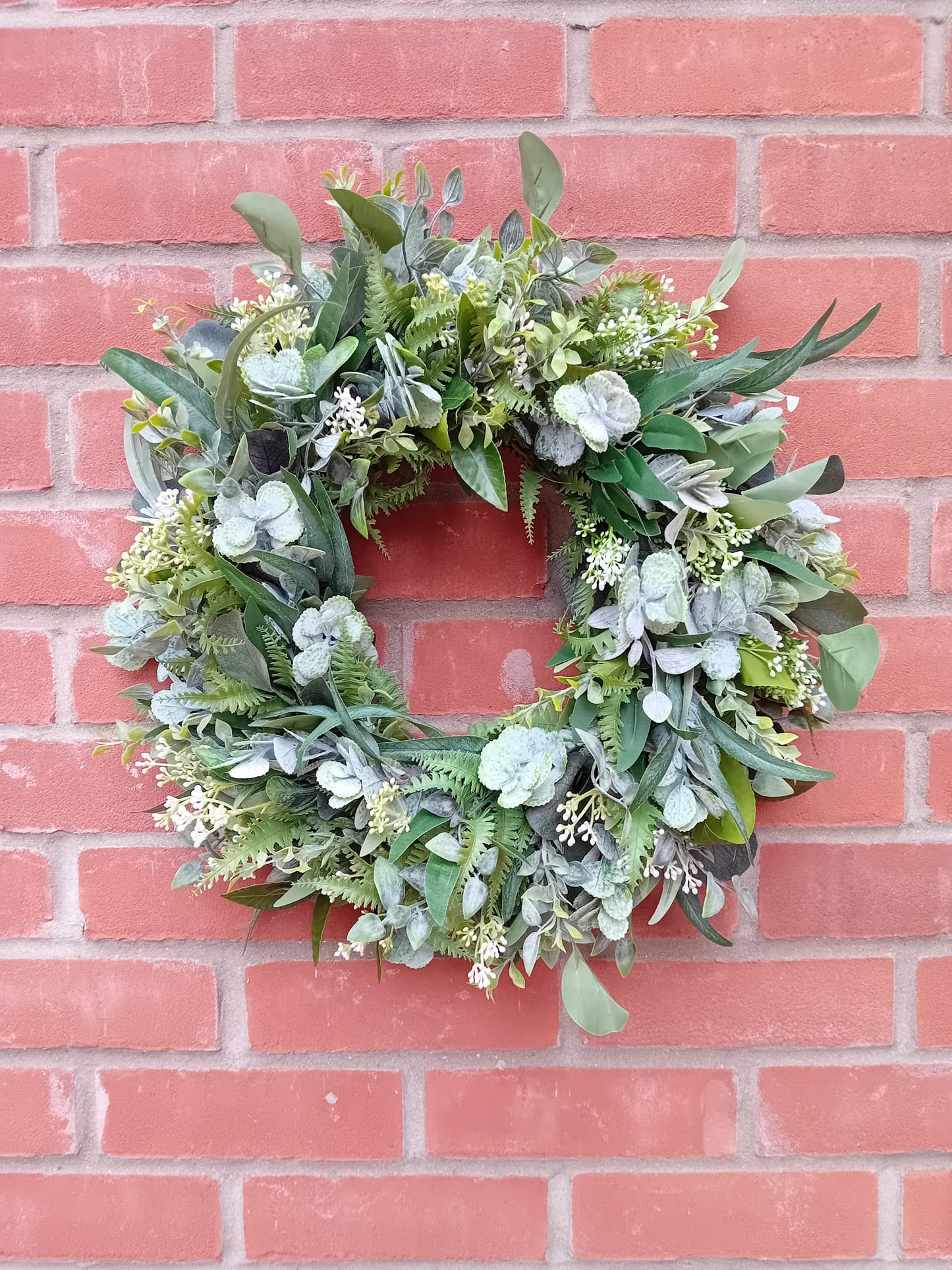 Wild Fern and Eucalyptus Wreath