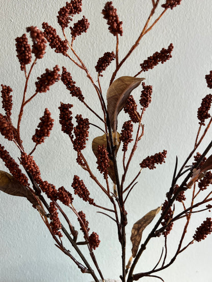 Dried Touch Grain Sorghum Spray Spray Burnt Orange