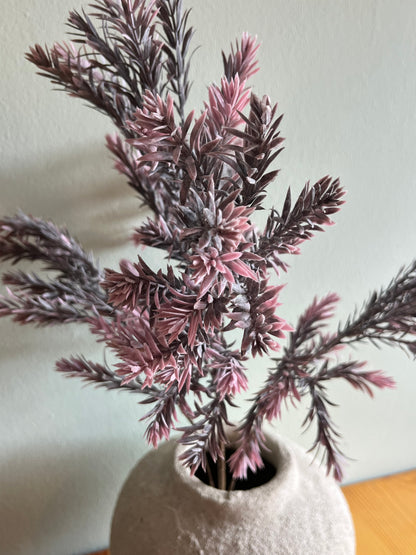 Vintage Pink Raven leaf spray