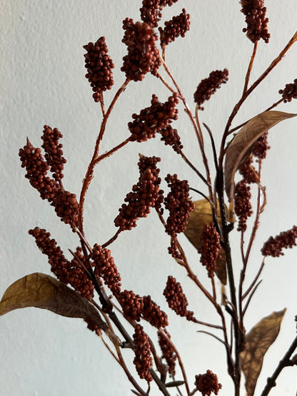 Dried Touch Grain Sorghum Spray Spray Burnt Orange