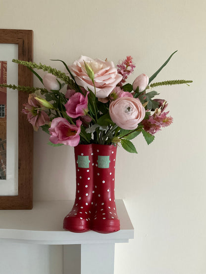 Pink Boot Arrangement