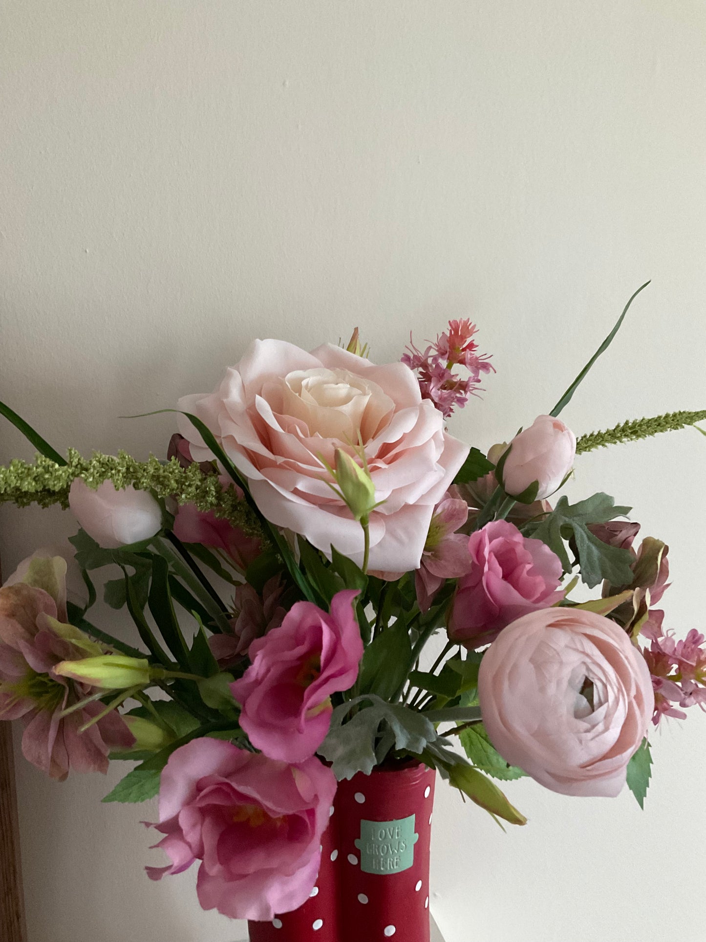 Pink Boot Arrangement