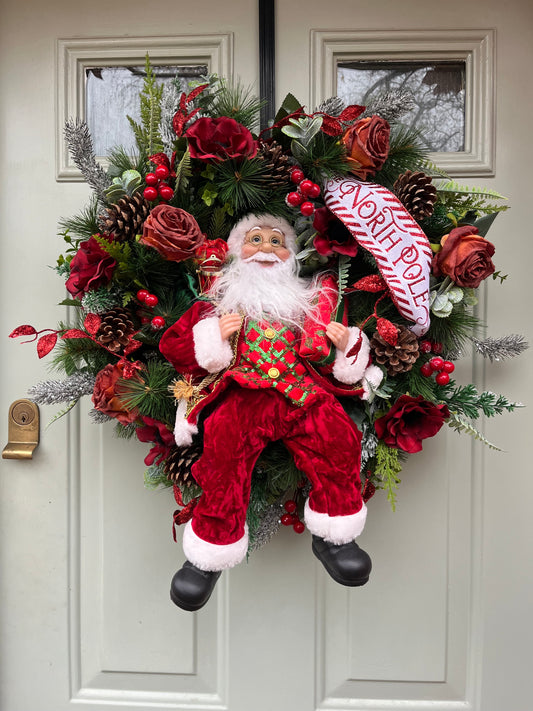 Santa Wreath