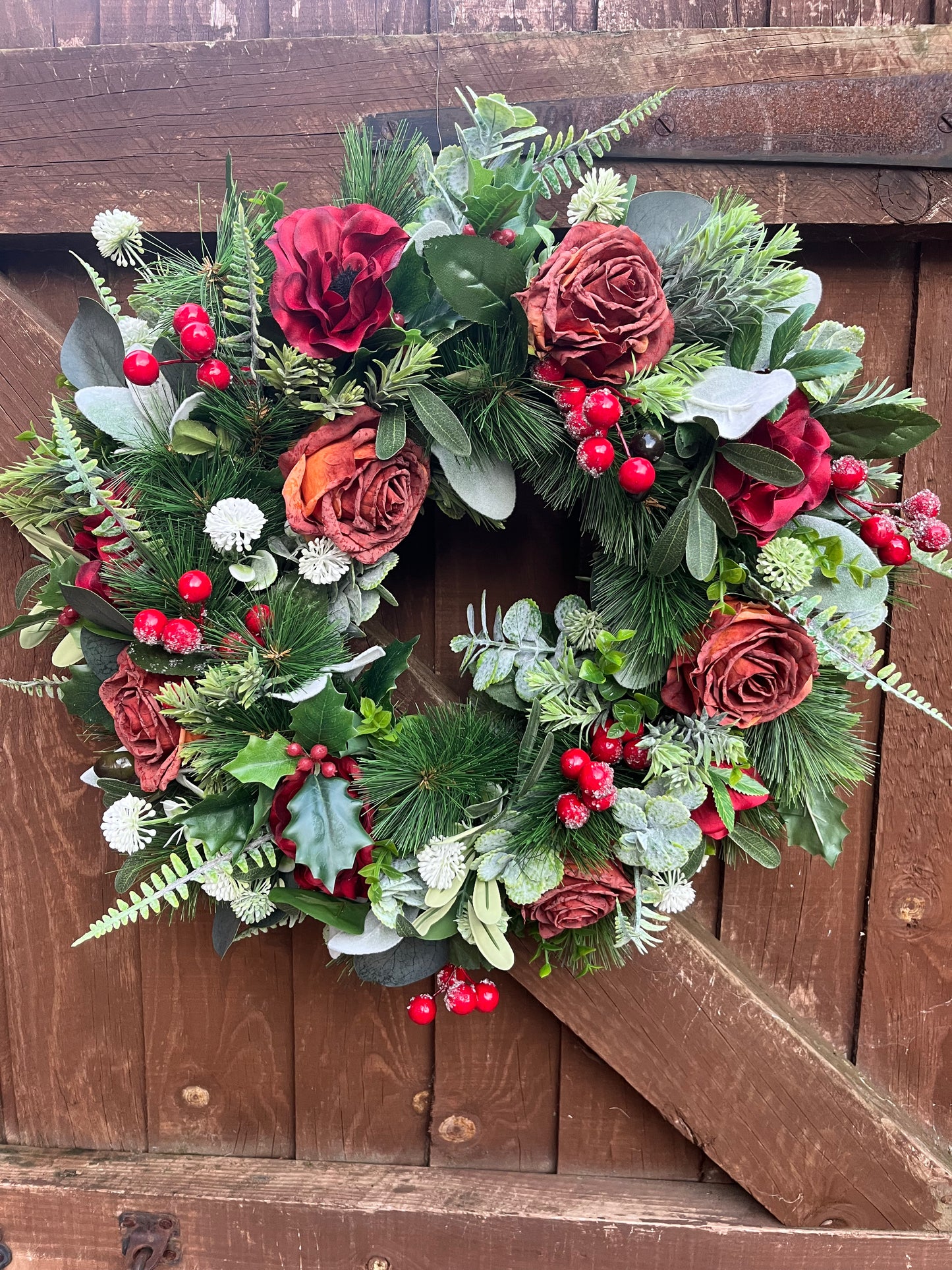 Ruby Rose Winter Wreath
