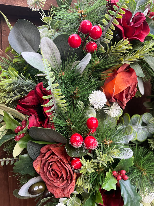 Ruby Rose Winter Wreath