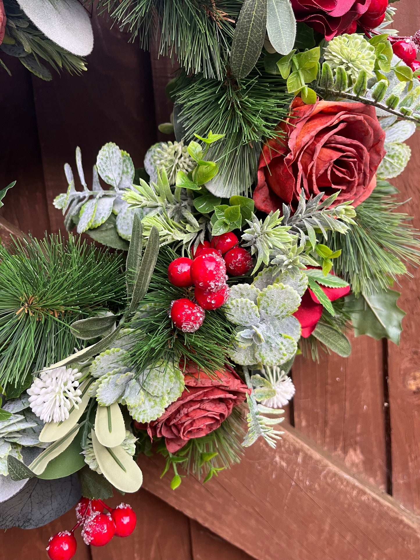 Ruby Rose Winter Wreath