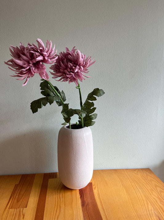Vintage Mauve Spiky Chrysanthemum Stem | Chrysanthemum | Autumn | Autumn Decor | Faux Flower