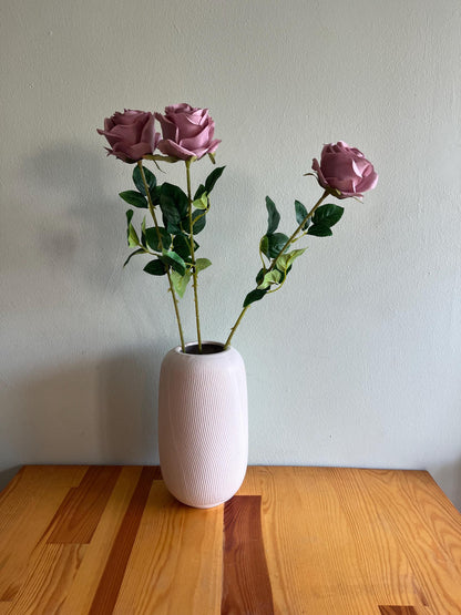 Vintage Mauve Rose Stem | Roses | Autumn | Autumn Decor | Faux Flower
