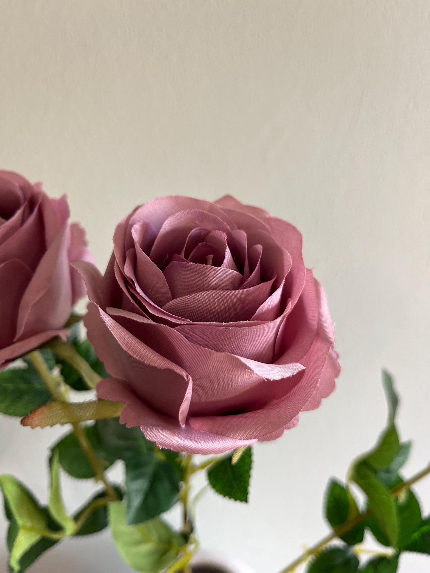 Vintage Mauve Rose Stem | Roses | Autumn | Autumn Decor | Faux Flower